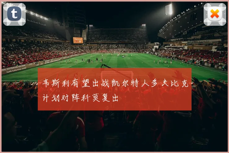 韦斯利有望出战凯尔特人多夫比克计划对阵科莫复出